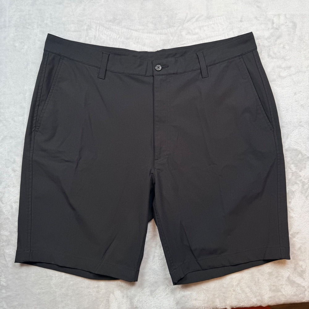 FootJoy Mens Performance Golf Shorts Black W38 26869 Flat Front Minimalist